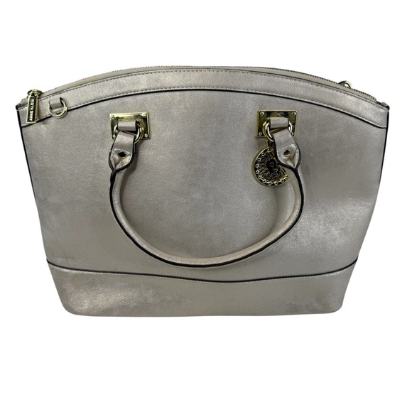 Anne Klein Handbags - Anne Klein Silver Shoulder Bag with Crossbody Strap